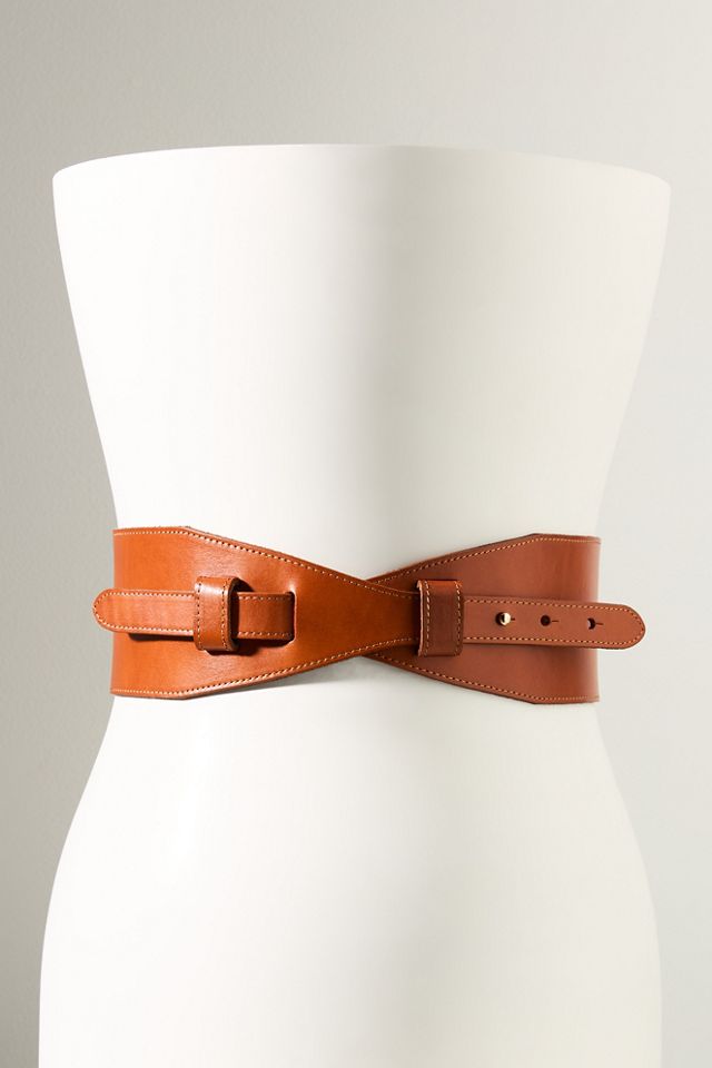 By Anthropologie Curved Corset Waist Belt #2
