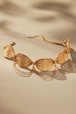 Shop By Anthropologie Metal Bubble Choker Necklace In Gold