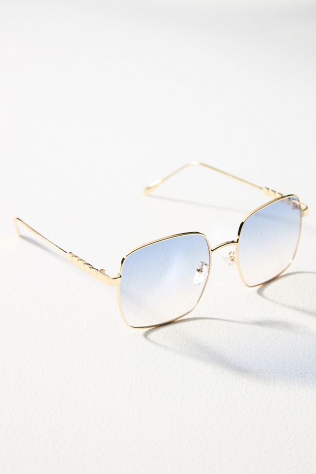 Ombré Lens Oversized Square Sunglasses #1