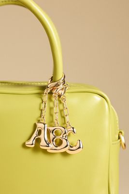 Bubble Letter Monogram Bag Charm