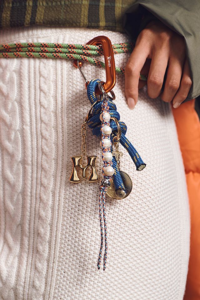 Bubble Letter Monogram Bag Charm