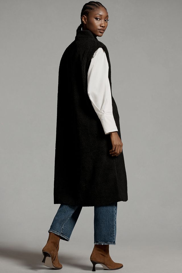 Sunday in Brooklyn Leopard Sherpa Vest #1