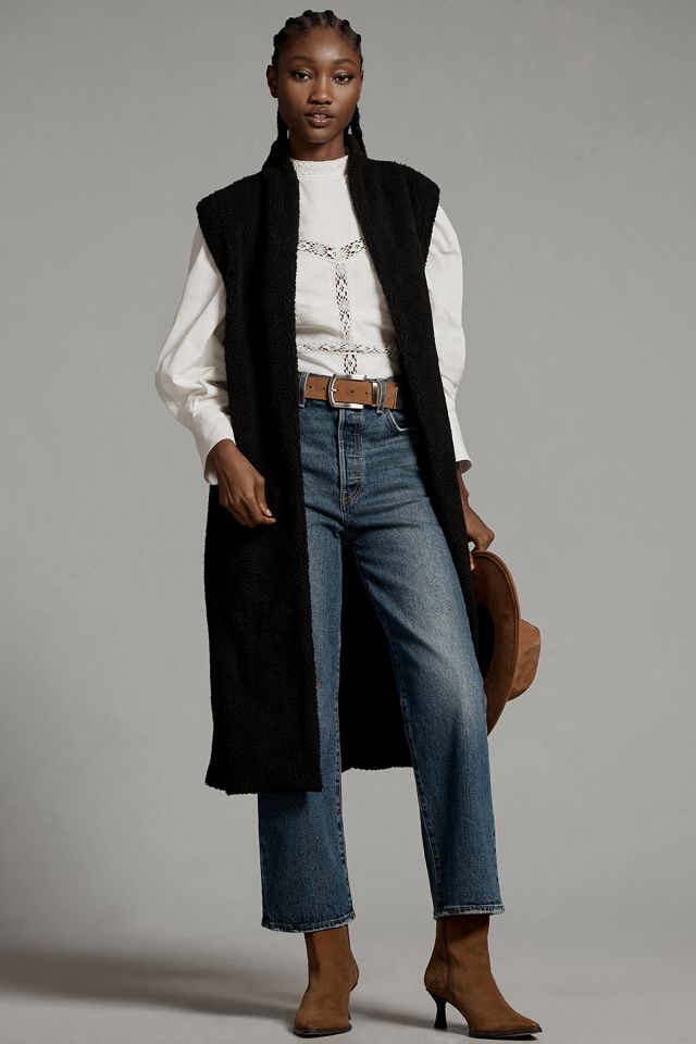 Sunday in Brooklyn Leopard Sherpa Vest #2