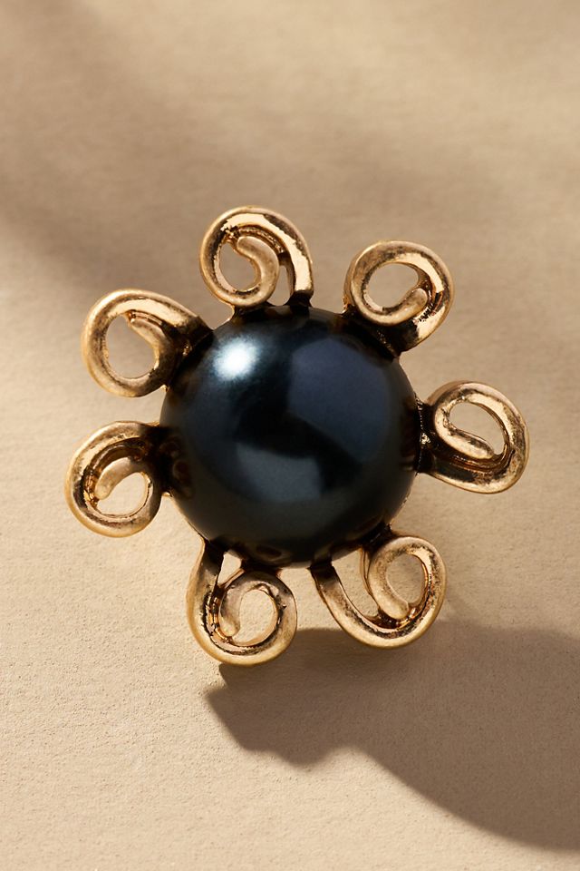 Flower Stone Post Earrings #2