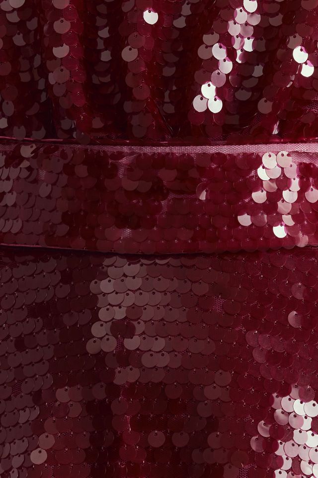 CeliaB Seraph Puff-Sleeve Sequin Midi Dress #3