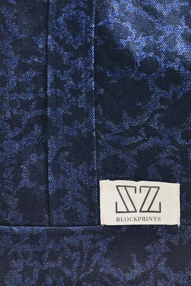SZ BLOCKPRINTS Oversized Tote in Big Phool Print バッグ Shopper Tote in Flower Power Print | SZ Blockprints – SZ