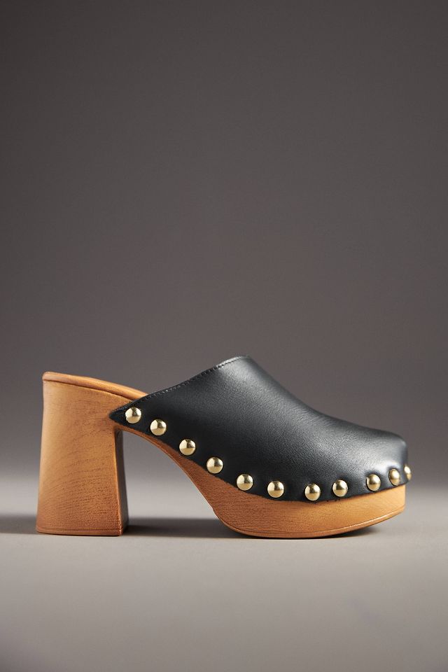 Von Anthropologie Holz Boden Clog Absatze