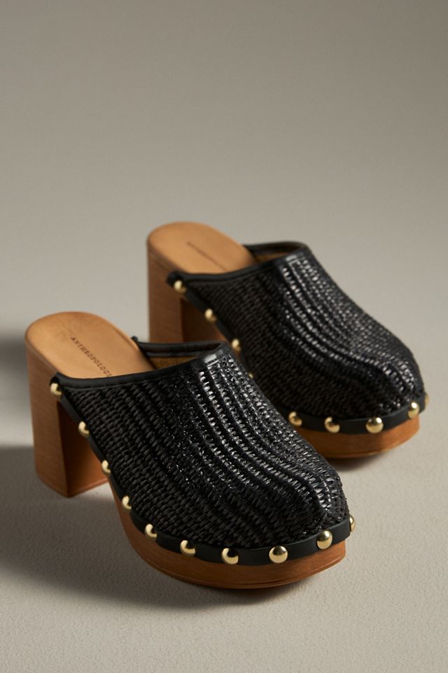 Zuecos de Tacón con Suela de Madera By Anthropologie #1