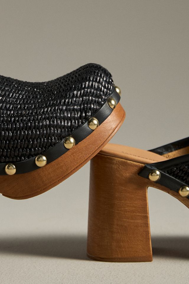 Zuecos de Tacón con Suela de Madera By Anthropologie #2