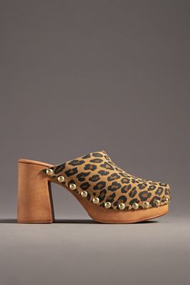 By Anthropologie Wood-Bottom Mule Heels | Anthropologie