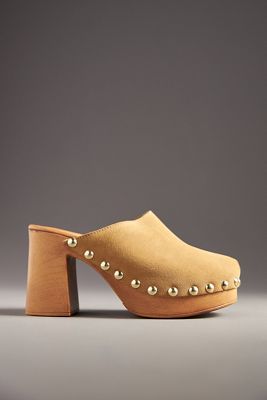Vicenza Wooden Mule Heels | Anthropologie