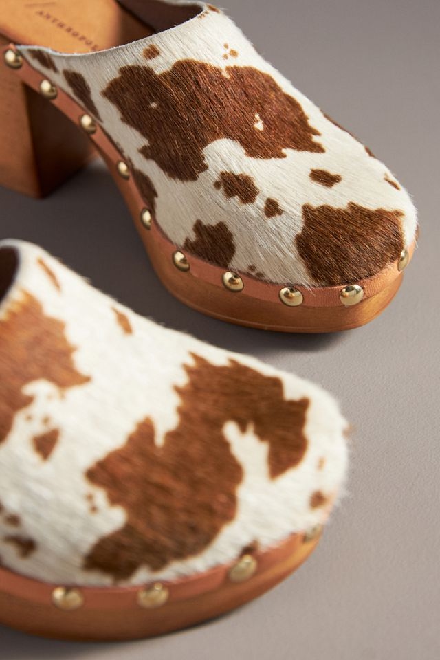 By Anthropologie Wood-Bottom Clog Heels #4