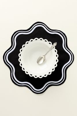 Madeline Embroidered Round Placemat