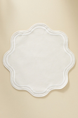 Madeline Embroidered Round Placemat