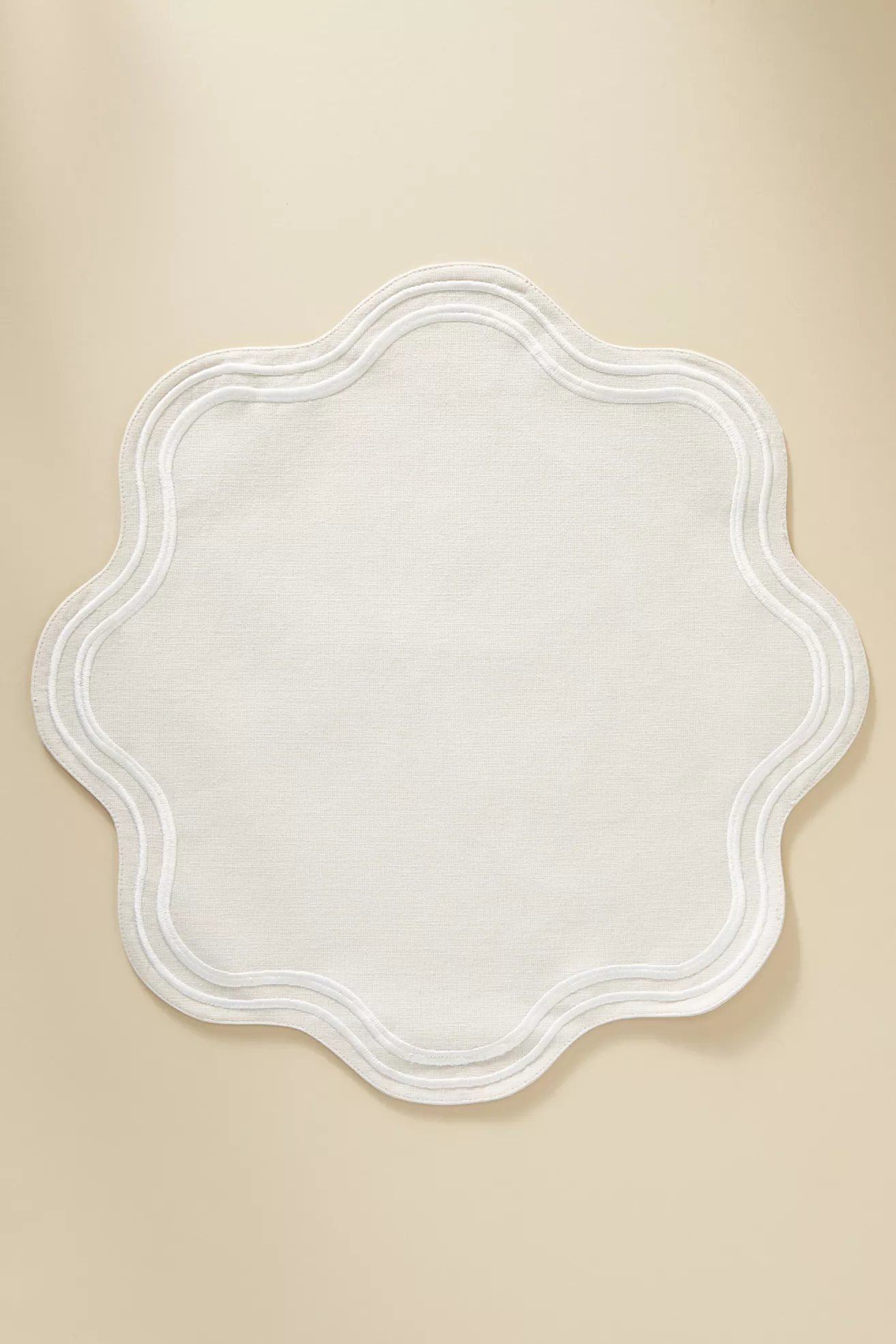 Madeline Embroidered Round Placemat