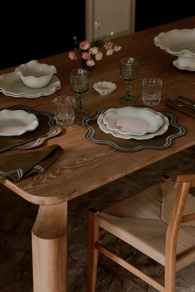 Madeline Embroidered Round Placemat #4