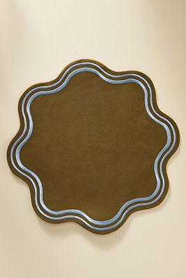Madeline Embroidered Round Placemat