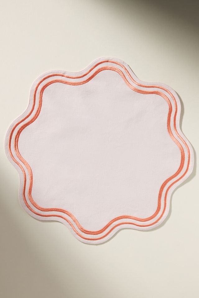 Madeline Embroidered Round Placemat #2