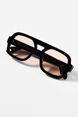 Elisa Johnson Jane Aviator Sunglasses In Black