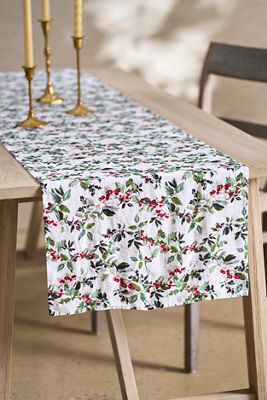 By Hope Holly Linen Runner