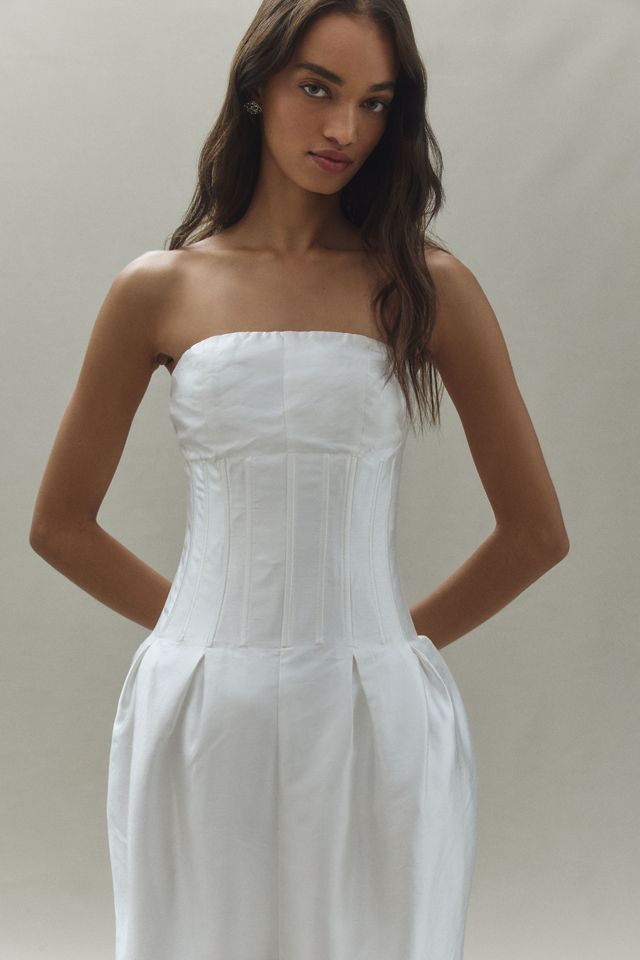Mare Mare Strapless Pleated Hourglass Maxi Dress #4