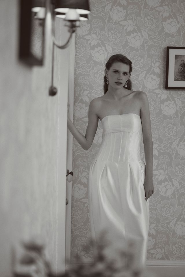 Mare Mare Strapless Pleated Hourglass Maxi Dress #1