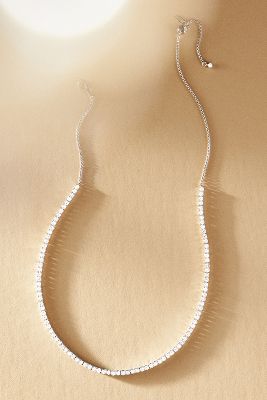 NADRI LOVE ALL SINGLE STONE TENNIS NECKLACE 