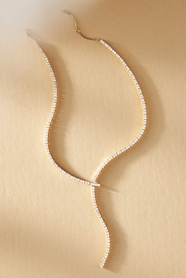 NADRI MATCHPOINT Y-NECK TENNIS NECKLACE 