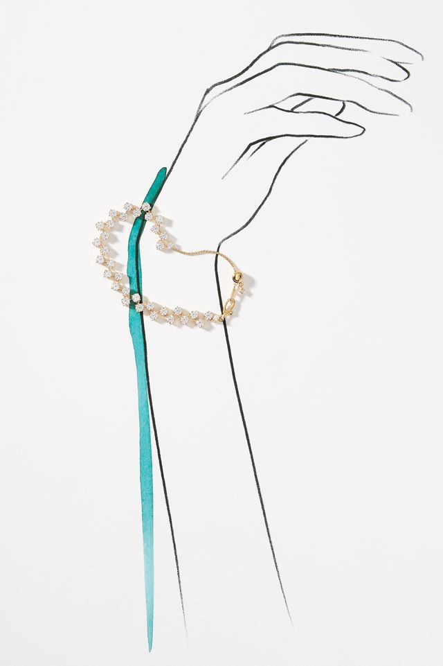 NADRI Halle Crystal Line Bracelet #1