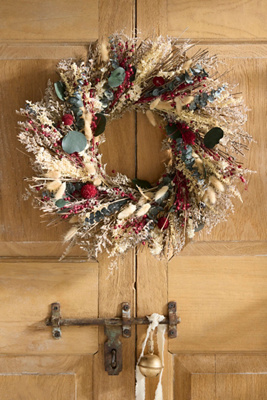 Terrain Dried Caspia + Eucalyptus Wreath