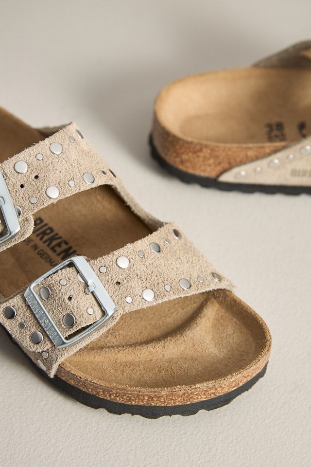 ［大人気！］BIRKENSTOCK ARIZONA RIVET SANDALS 1029390TAUPE Arizona Rivet Taupe - Narrow Width Hard Footbed - Morgans Shoes