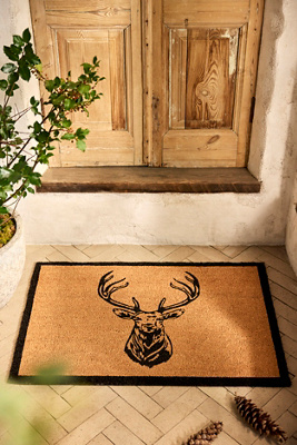 Terrain Stag Coir Doormat In Brown