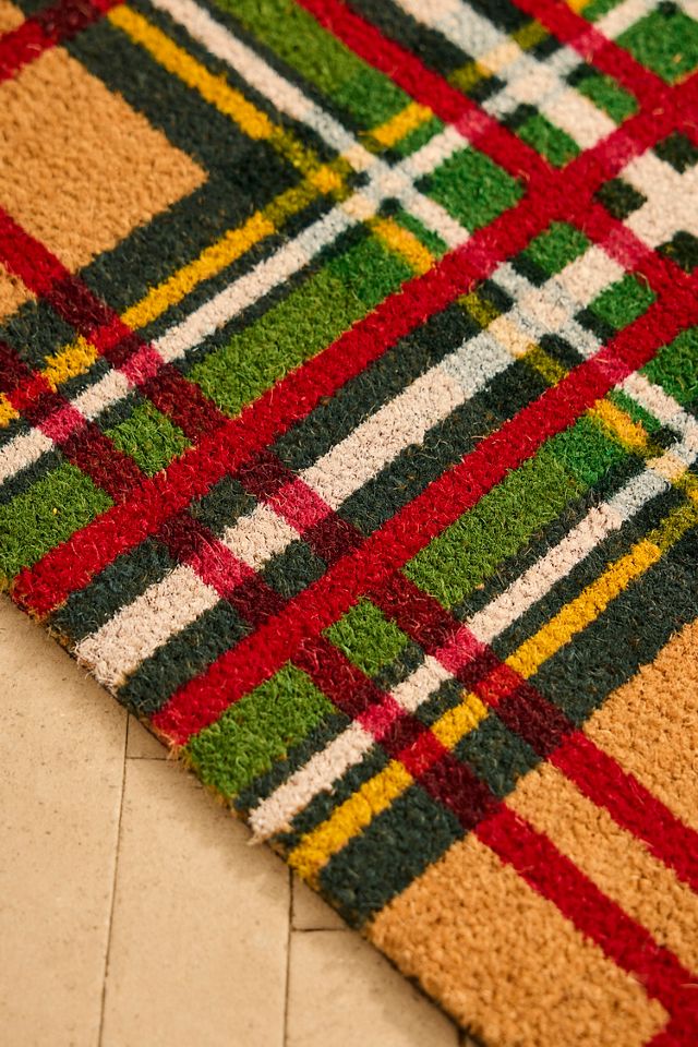 Tartan Coir Doormat #1