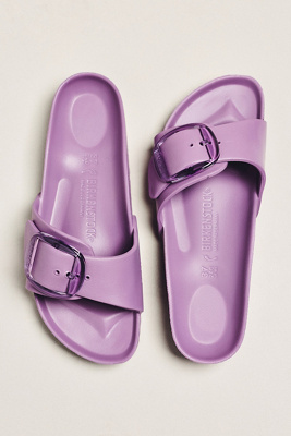 Birkenstock Madrid Big Buckle Eva Sandals In Purple