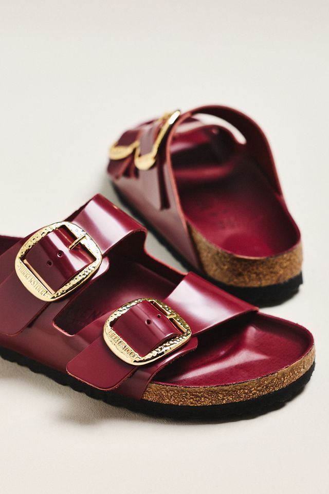 Birkenstock Arizona Big Hammered Buckle High Shine Sandals #2