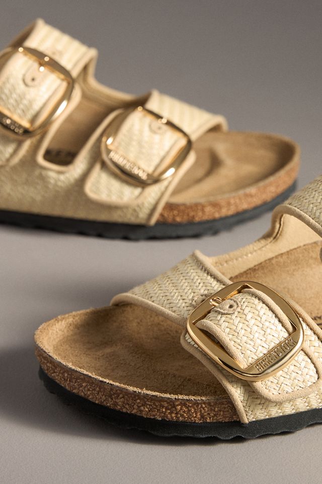 Birkenstock Arizona Big Buckle Raffia Sandals #2