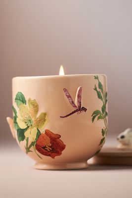 Gardenia Fresh White Cashmere & Musk Ceramic Candle