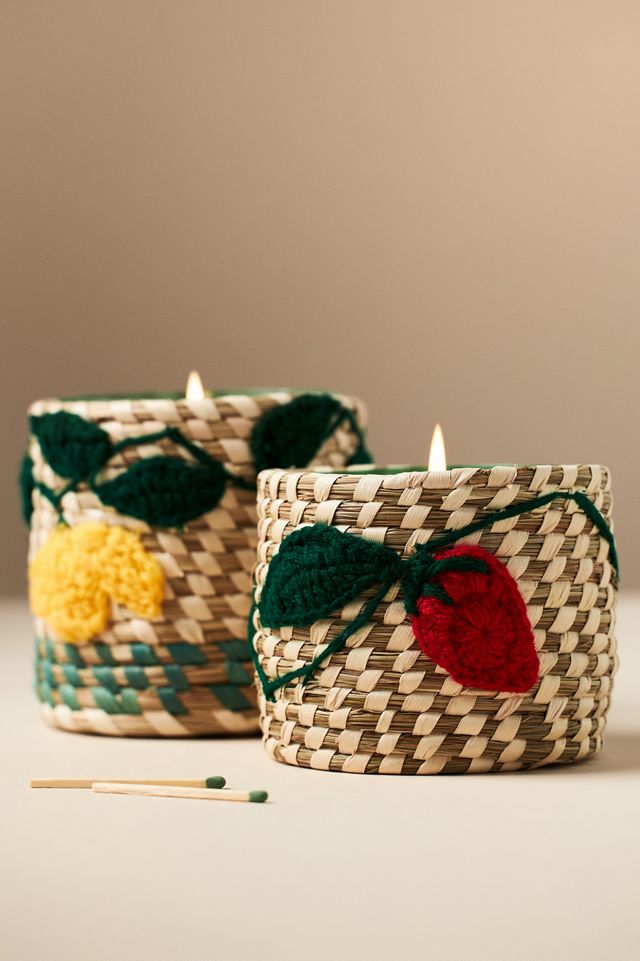 Woven Lemon Icon Floral Yuzu & Neroli Glass Candle #2