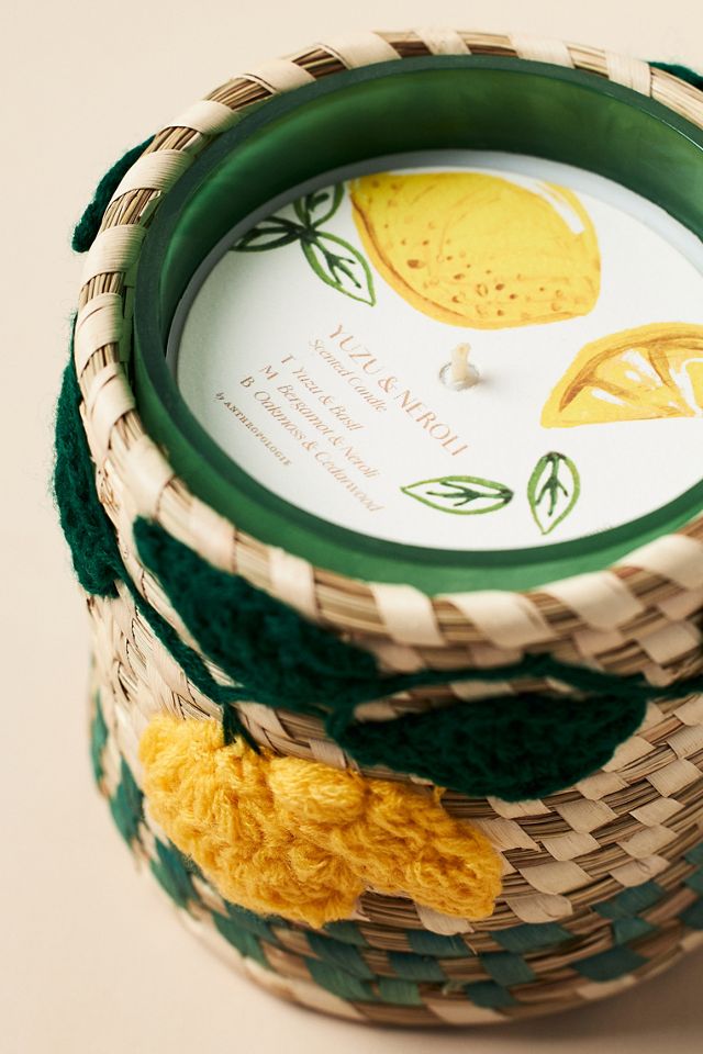 Woven Lemon Icon Floral Yuzu & Neroli Glass Candle #3