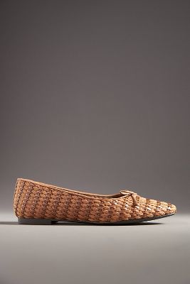 SCHUTZ ARISSA WOVEN BALLET FLATS 