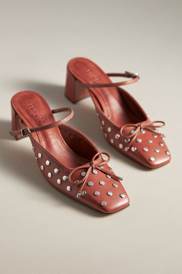 Schutz Arissa Block-Heel Mules #1
