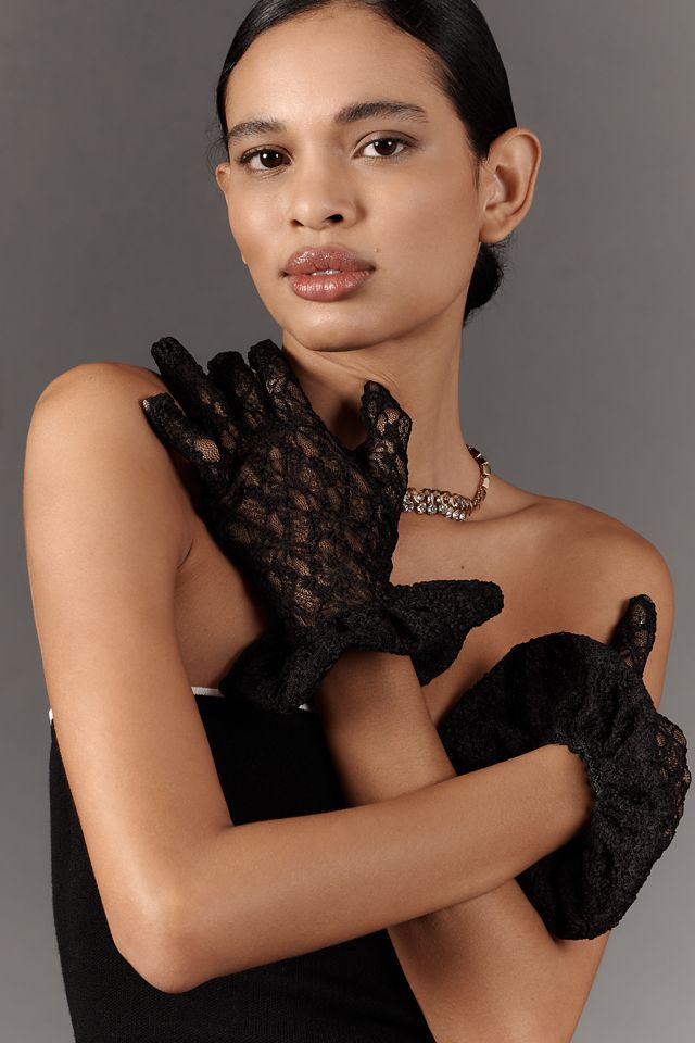 Anna Sui Sunflower Stretch Lace Gloves #2