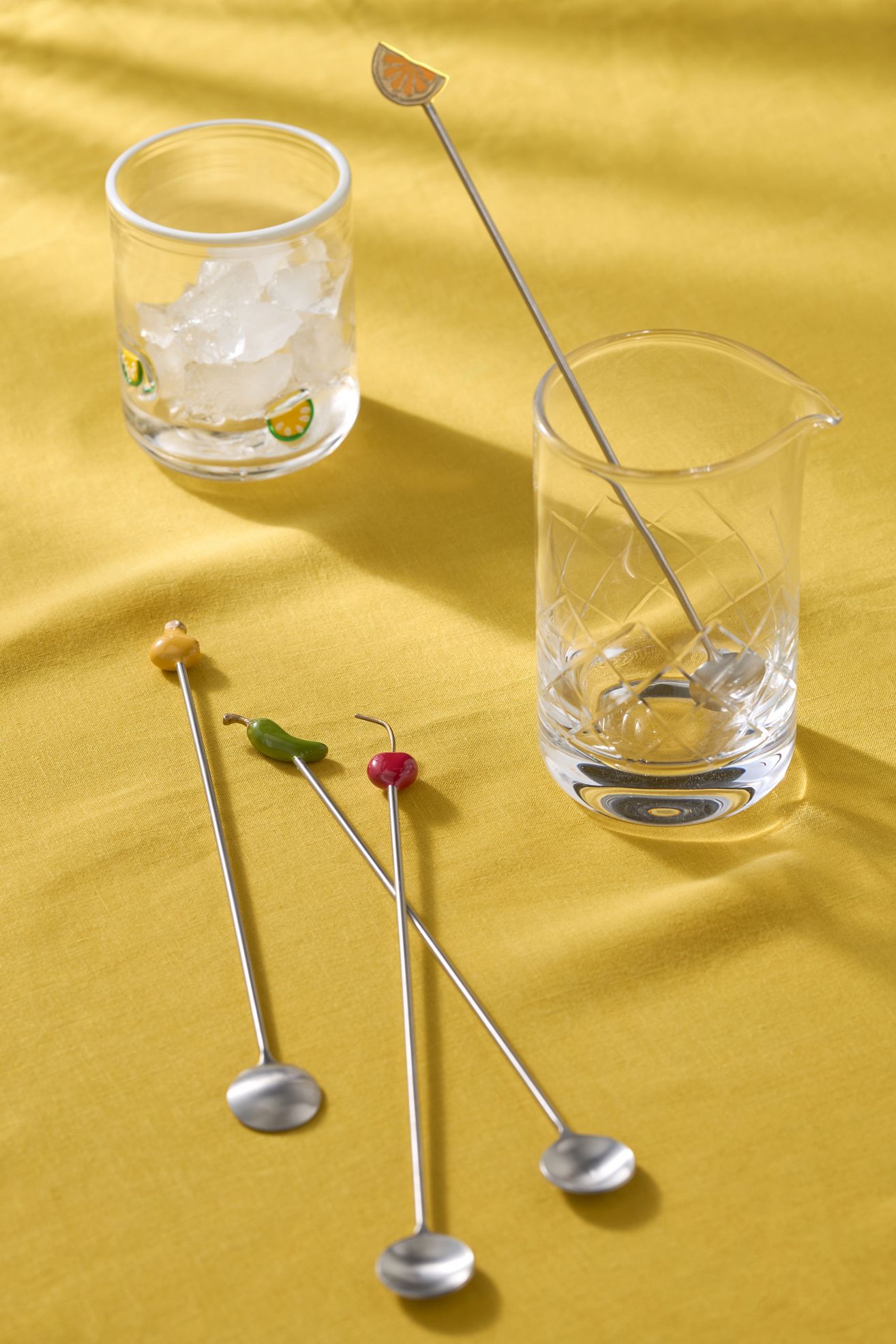 Garnish Cocktail Spoons, Set of 4 - Multi, Set Of 4