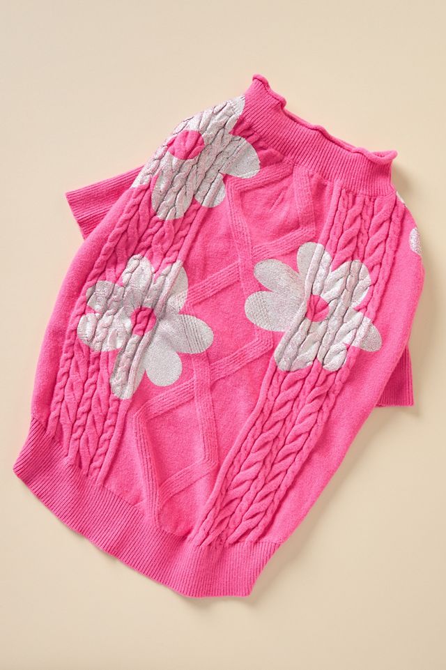 Anthropologie x Maxbone Floral Dog Sweater #5