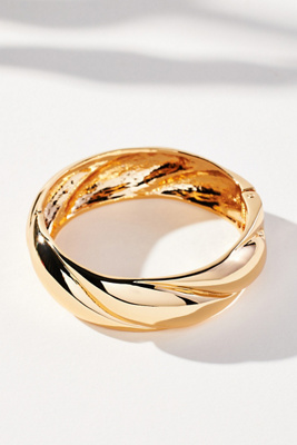 By Anthropologie Swirl Bangle Bracelet In Gold