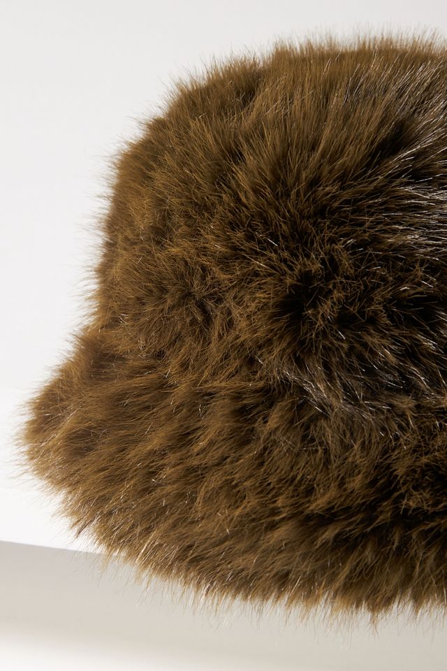 Lucky Zone Faux-Fur Bucket Hat #3