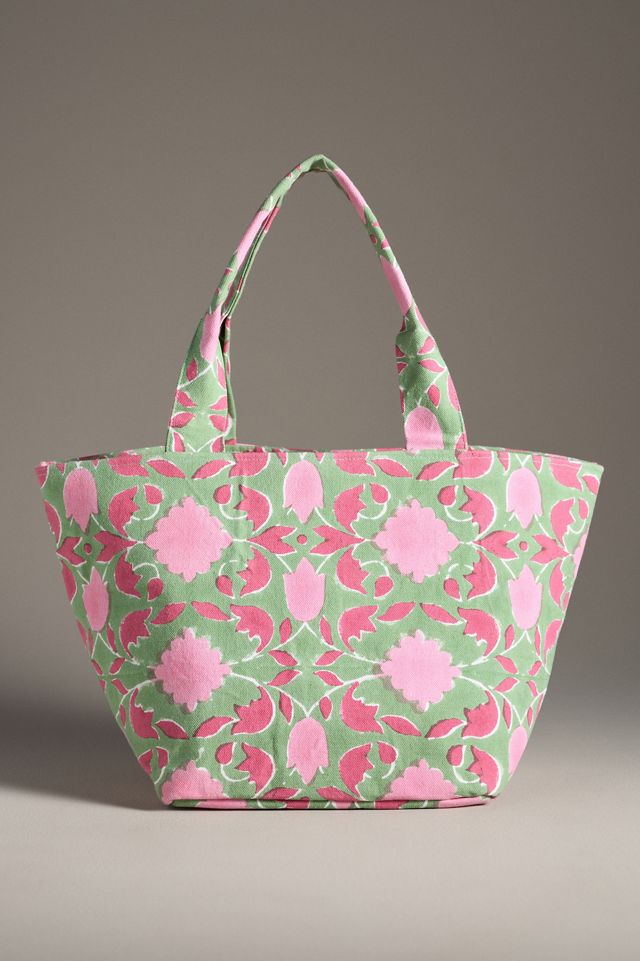 SZ BLOCKPRINTS Lisbon Tote トートバッグ 2種 Lisbon Tote in Thick Stripes | SZ Blockprints – SZ BLOCKPRINTS