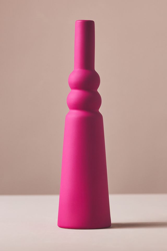 Matte Pink Stoneware Vase #2