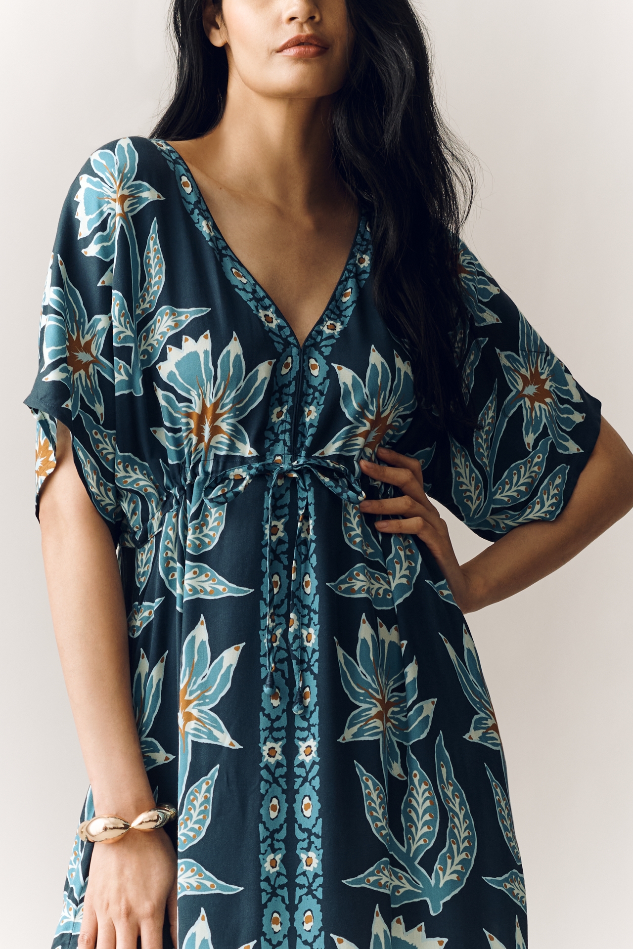 Omika Pia Floral Kaftan