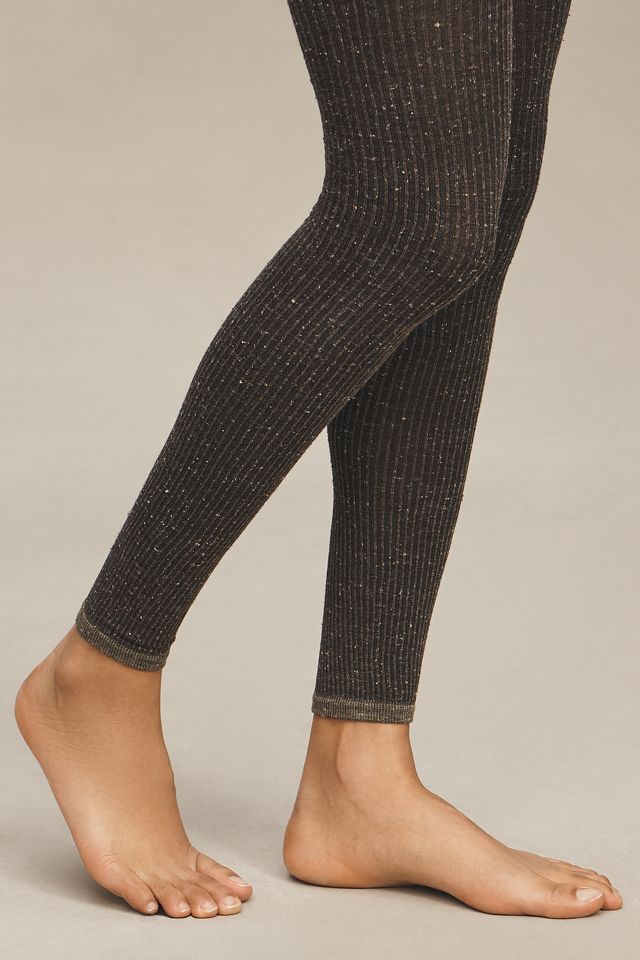 Lemon Fleece Footless Tights #1